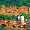 Aesthetic Heidelberg Castle diamond painting