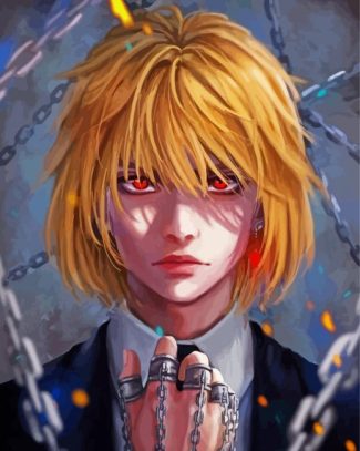 Aesthetic Kurapika Hunter X Hunter diamond painting