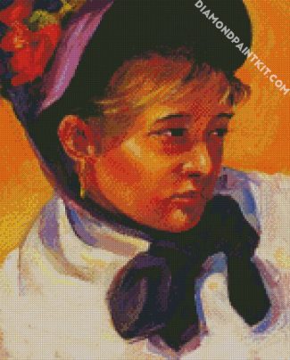 Aesthetic Mary Cassatt Self Portrait diamond painting