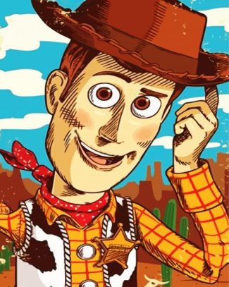 Aesthetic Sheriff Woody diamond painting