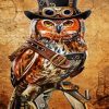 Vintage Steampunk Owl diamond painting