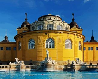 Aesthetic Szechenyi Thermal Bath Budapest diamond painting