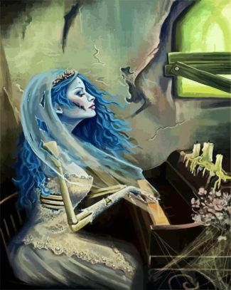 Aesthetic The Corpse Bride diamond painting