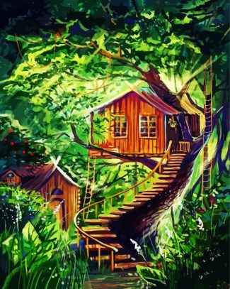 Aesthetic Treehouse diamond painting