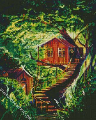 Aesthetic Treehouse diamond painting