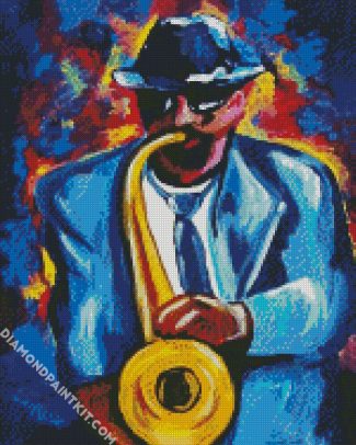 Aesthetic Trombone Man diamond painting