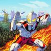 Aesthetic Ultraman diamond painting