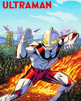 Aesthetic Ultraman diamond painting