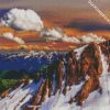 Aesthetic Utah Mountains diamond painting