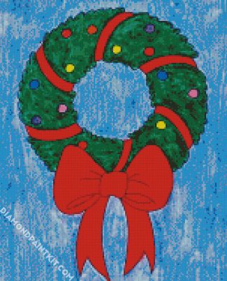 Aesthetic Wreath Christmas diamond painting