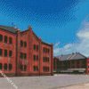 Aesthetic Yokohama Red Brick Warehouse diamond painting