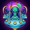 Aesthetic Alien Illustration diamond painting