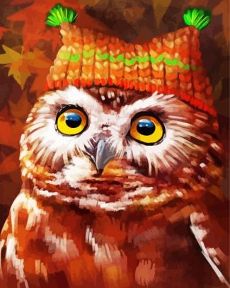 Aesthetic Brown Owl diamond painting