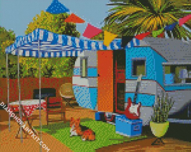 Aesthetic Caravan diamond painting