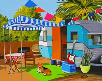 Aesthetic Caravan diamond painting