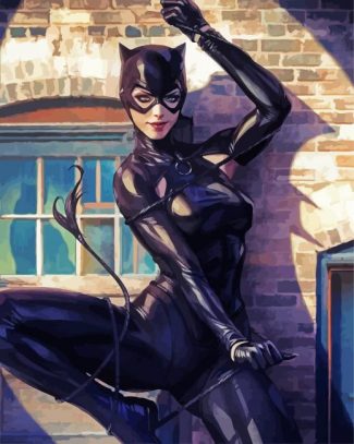 Aesthetic Cat Woman diamond painting