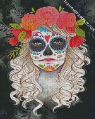 Aesthetic Catrina diamond painting