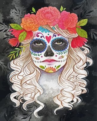 Aesthetic Catrina diamond painting