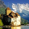 Aesthetic Chillon Castle diamond painting