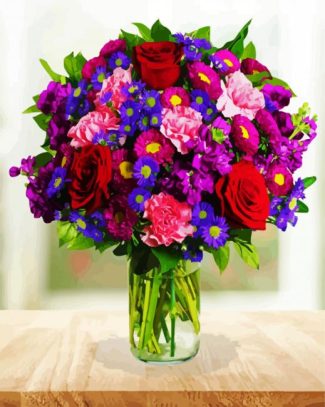 Aesthetic Colorful Bouquet diamond painting