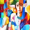 Aesthetic Cubism People diamond painting