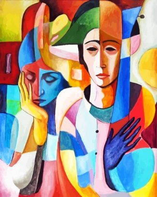 Aesthetic Cubism People diamond painting