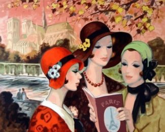 Aesthetic Deco Ladies Art diamond painting