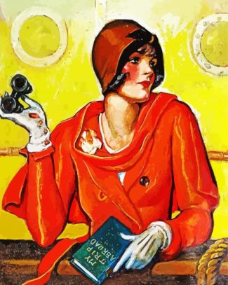 Aesthetic Deco Lady diamond painting