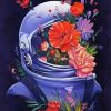 Aesthetic Floral Spaceman diamond painting