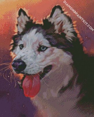 Aesthetic Husky diamond painting