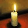 Aesthetic Lonely Candle diamond painting