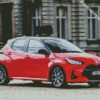 Aesthetic Red Toyota Yaris diamond painting