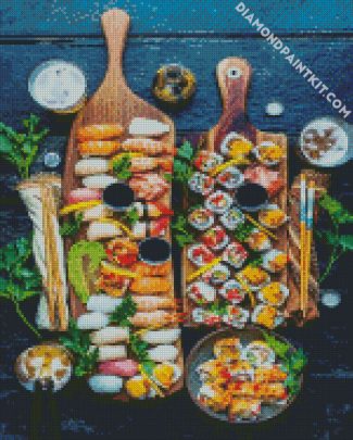 Aesthetic Sushi Food diamond painting