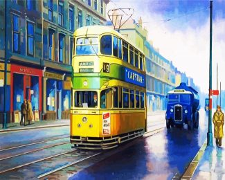 Aesthetic Tram diamond painting