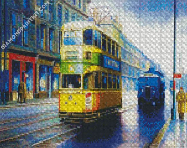 Aesthetic Tram diamond painting