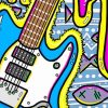 Aesthetic Trippy Guitar diamond painting