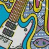 Aesthetic Trippy Guitar diamond painting