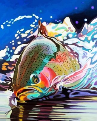 Aesthetic Trout diamond painting