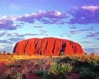 Aesthetic Uluru diamond painting