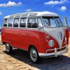 Aesthetic Volkswagen Campervan diamond painting