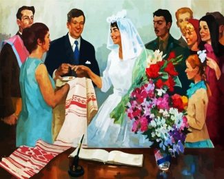 Aesthetic Wedding Day diamond painting