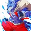 Aesthetic Weregarurumon diamond painting