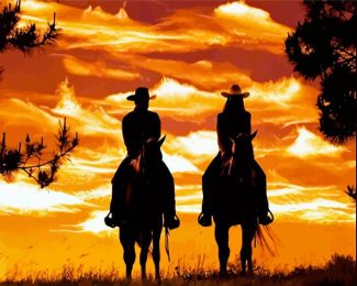 Aesthetic Westren Cowboys diamond painting