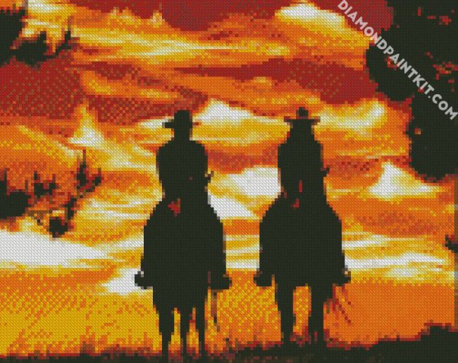 Aesthetic Westren Cowboys diamond painting