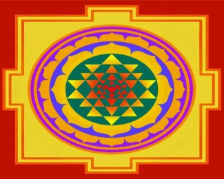 Aesthetic Yantra diamond painting