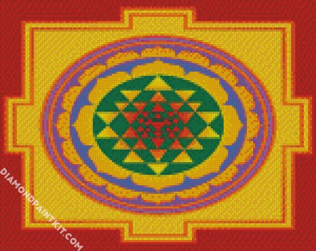 Aesthetic Yantra diamond painting