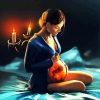 Aesthettic Pregnant Woman diamond painting