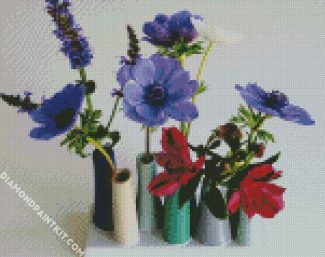 Anemones Vases diamond painting