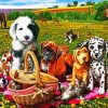 Animals Picnic diamond painting