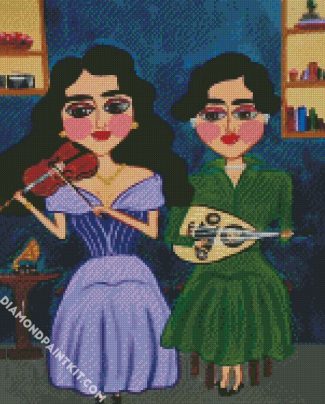 Arab Musician Ladies diamond painting